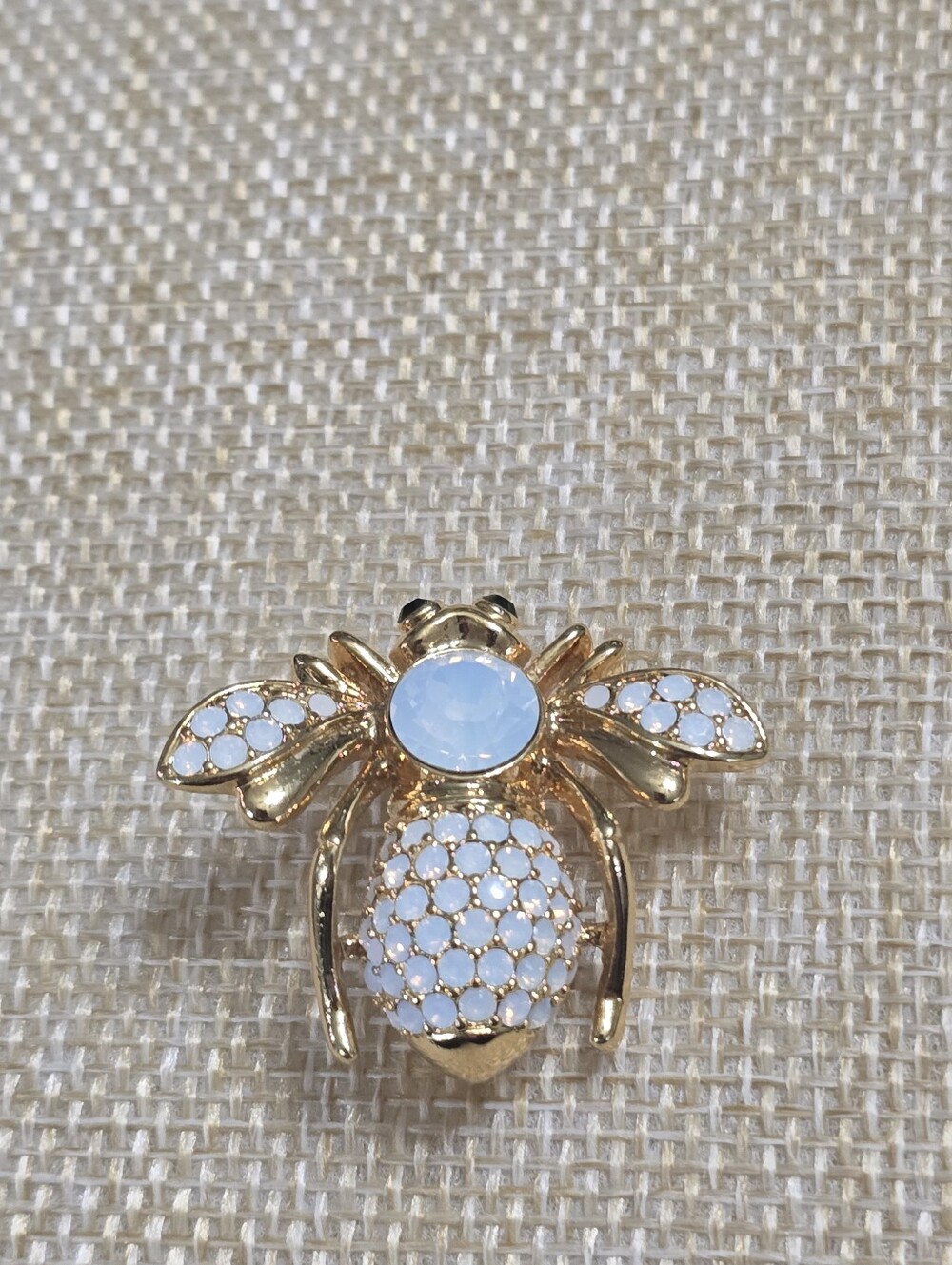 Vintage Joan Rivers Opal Bee October Birthday Brooch - Picture 12 of 14